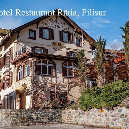 Hotel Restaurant Raetia Filisur Kültér fotó